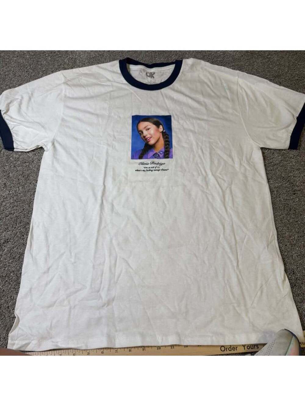 Olivia Rodrigo Brutal Ringer T-Shirt Size L